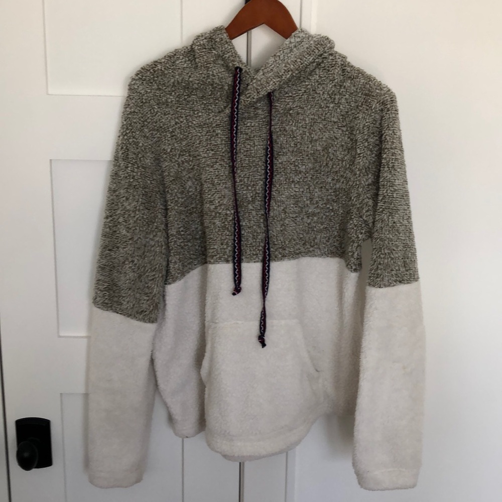 Oversized fuzzy hoodie
